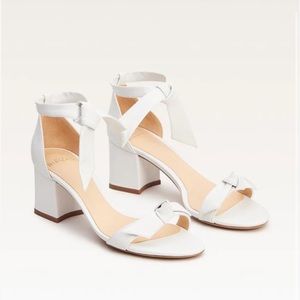 FLASH SALE - Alexandre Birman Clarita Block 60 White Sandals | Size: 38